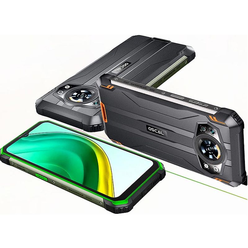 Cover Per Blackview Oscal S80 Con 2 Pellicole In Vetro Temperato – Custodia In TPU Nero Morbido, Antiurto, Anti-graffio, Kit Completo